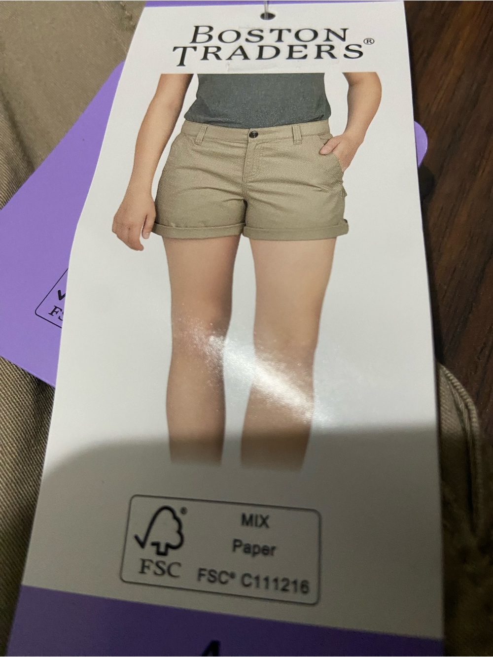Boston Traders Women's Short Tan 4